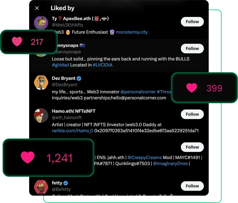 Buy NFT Likes