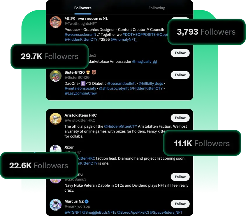 Buy NFT Followers