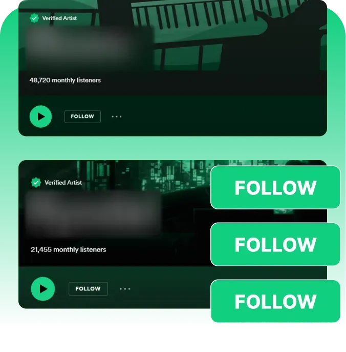Consigue seguidores en Spotify al instante