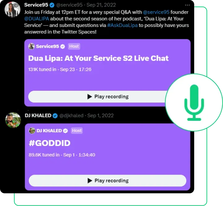 Got a Twitter Space Coming up?