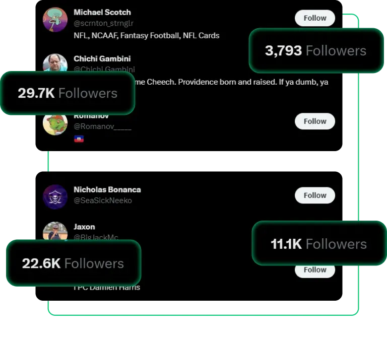 Obtenha seguidores segmentados por nicho no Twitter
