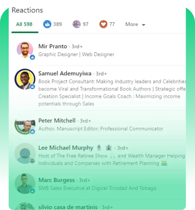 ¿Qué son exactamente los likes de LinkedIn?