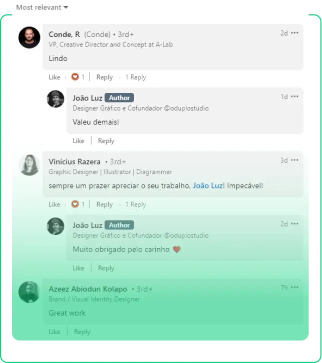 Nuestro servicio de comentarios de LinkedIn ahorra tiempo