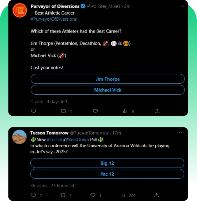 Compra votos de encuestas para Twitter (X)  y recíbelos al instante