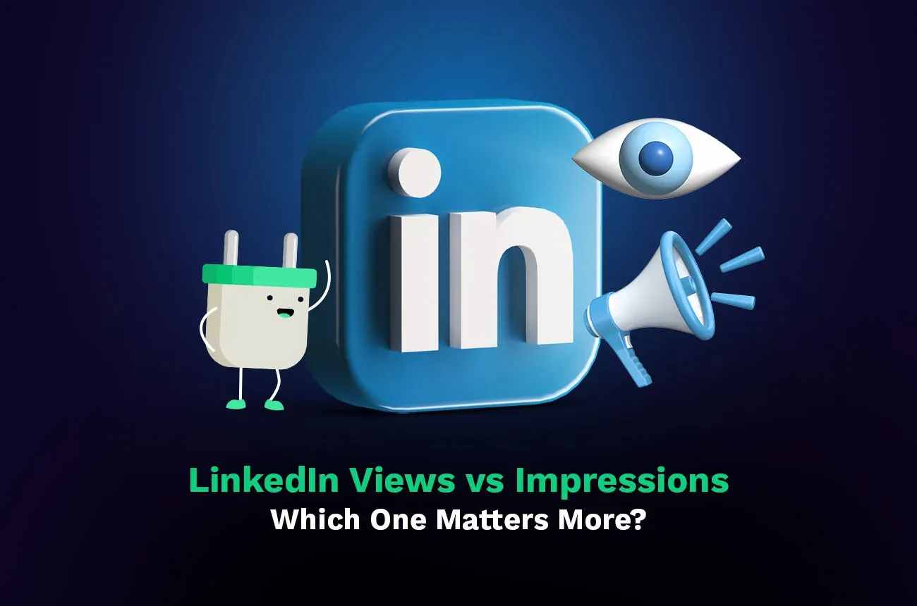 linkedIn views vs. impressions