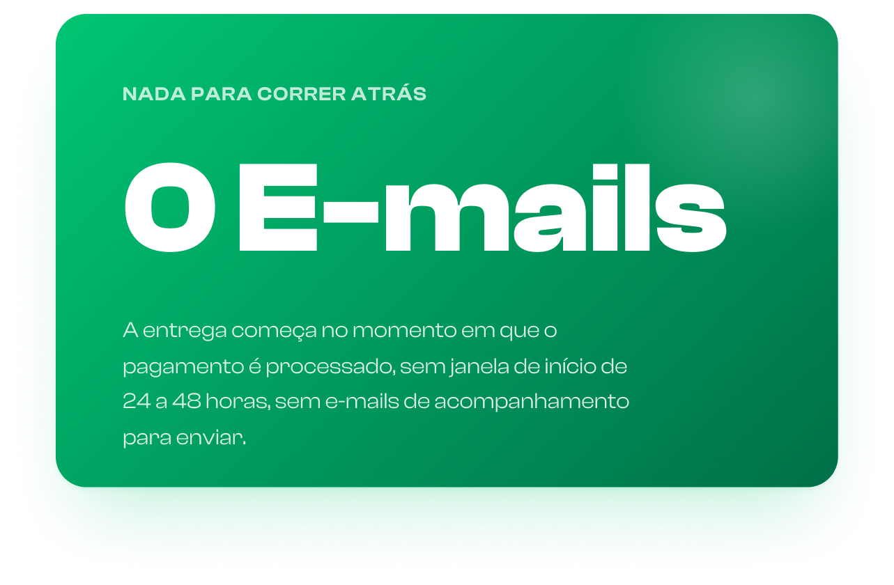 Processamento instantâneo de pedidos